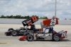 Russ Wood, (29), Chris Perley, (11) race at Cayuga Speedway