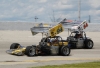 Canadian supermodified teammates Dave McKnight, (94), and Mike Lichty, (84), at Cayuga Speedway