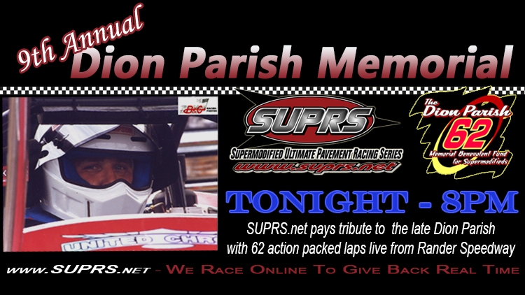 SUPRS 9th Annual Dion Parish Memorial poster