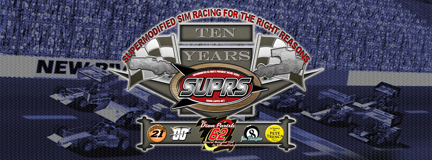 Supermodified Ultimate Pavement Racing Series 10th Anniversary logo