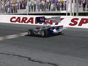 Carl Becker winning at Caraway Speedway 2013