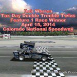 Rob Warren crosses line at Colorado National Speedway