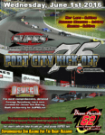 SUPRS Port City Kick-Off supermodified sim racing at Oswego Speedway poster