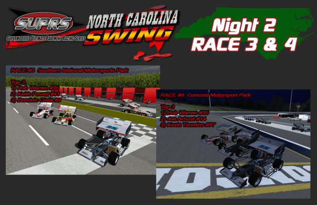 SUPRS North Carolina Swing podium screenshot Night 2