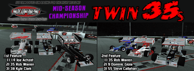 SUPRS wing Mid-Season Championship Twin 35s victory lane screenshot