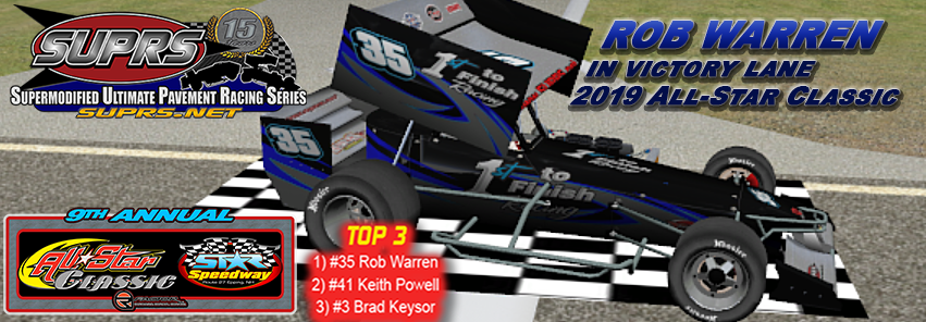SUPRS 9th Annual All-Star Classic 200 victory lane art by BreezeGraphics.com