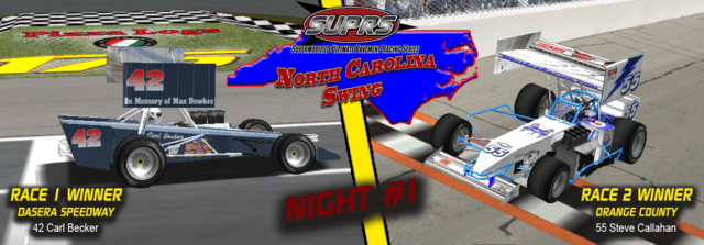 SUPRS 2019 North Carolina Swing Night 1 victory lane art