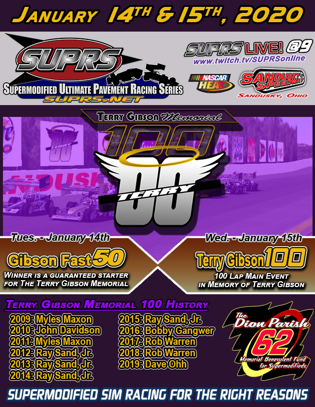 SUPRS 2020 Terry Gibson Memorial Poster by BreezeGraphics