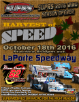 SUPRS 2016 Harvest of Speed poster