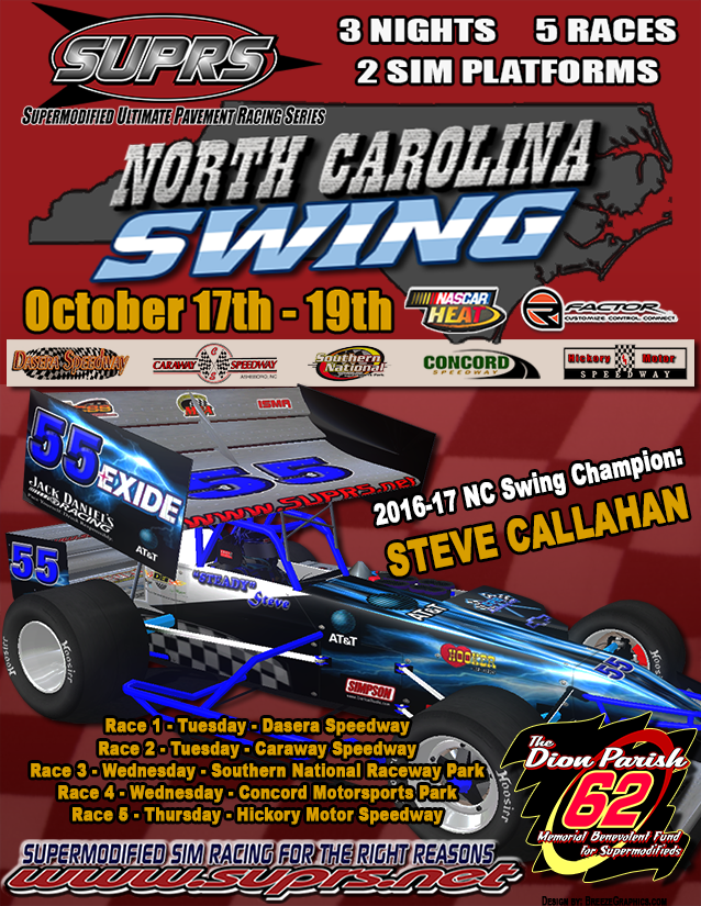 SUPRS 2017 North Carolina Swing poster by BreezeGraphics.com