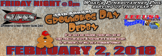 SUPRS 2018 Groundhog Day Derby promo slide