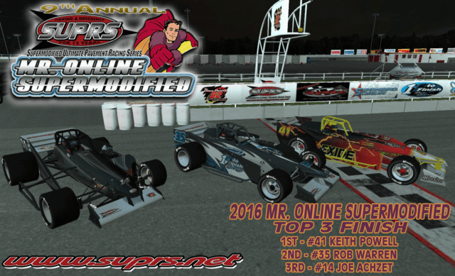 SUPRS 2016 Mr. Online Supermodified Keith Powell and other podium finishers