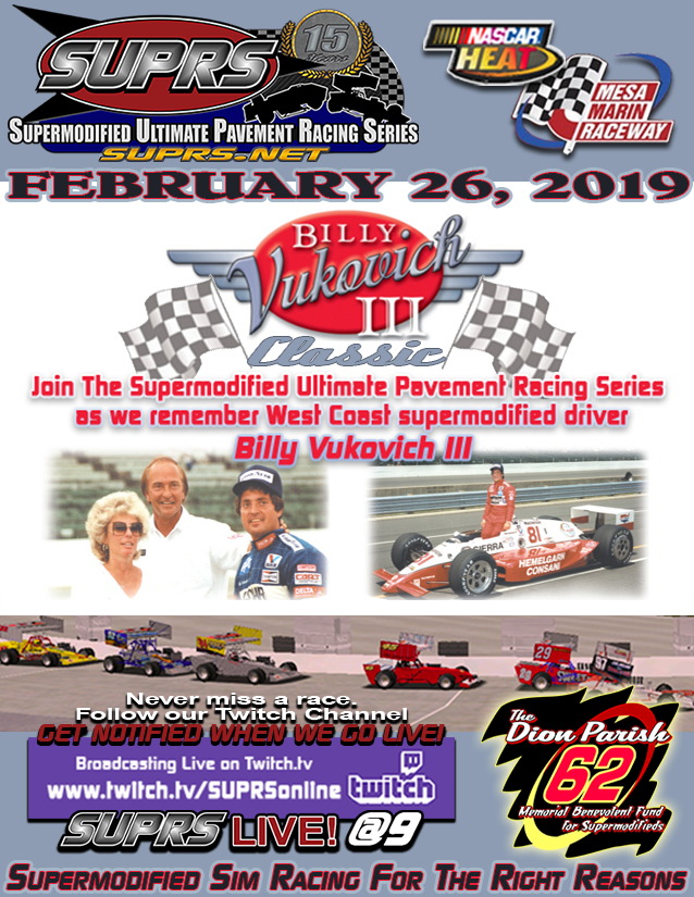 SUPRS 15th Annual Billy Vukovich III Classic poster by BreezeGraphics.com