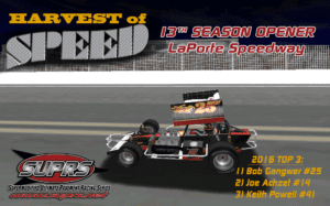 SUPRS 2016 Harvest of Speed Bob Gangwer in Victory Lane