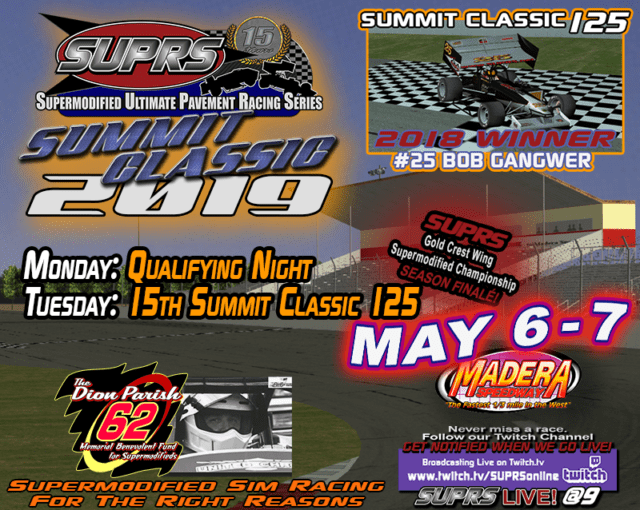 SUPRS 15th Annual Summit Classic 125 poster by BreezeGraphics.com