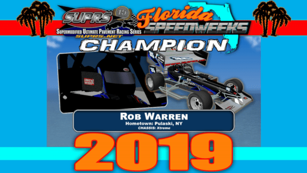 SUPRS 2019 Florida Speedweeks Champion Rob Warren