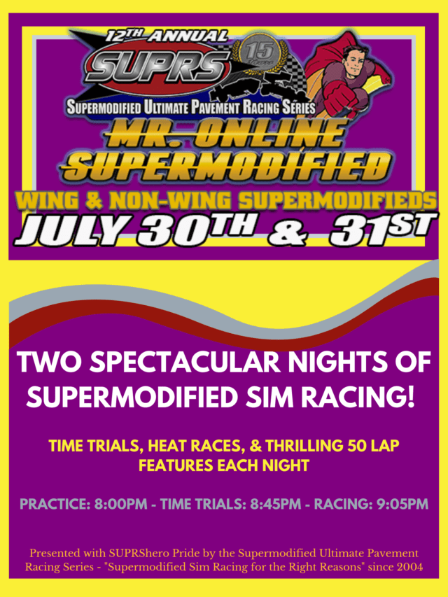 SUPRS 2019 Mr. Online Supermodified Poster