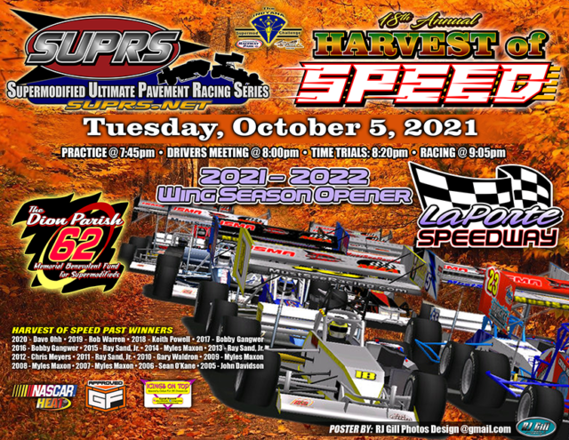 SUPRS season begins with 18th annual Harvest of Speed at LaPorte Speedway.