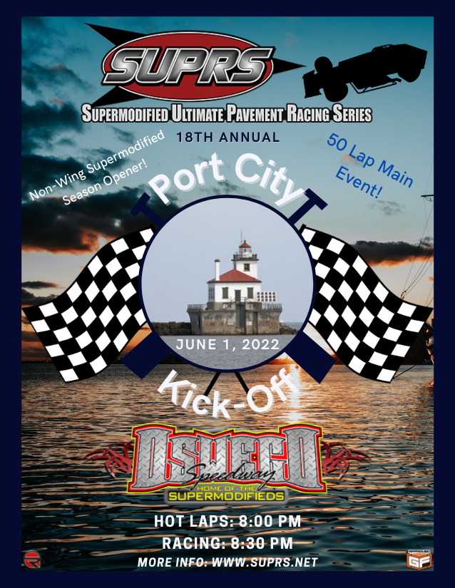 SUPRS 2022 Port City Kick-Off poster