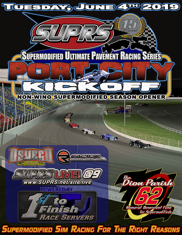 SUPRS 2019 Port City Kick-Off poster