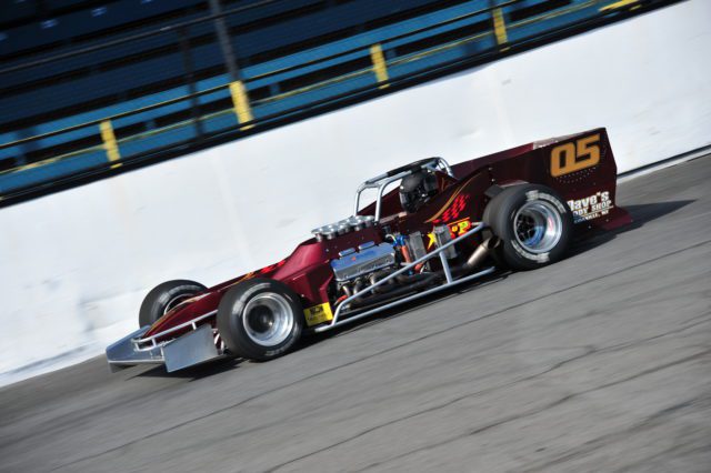 Jeff Abold in Oswego Speedway supermodified 2016