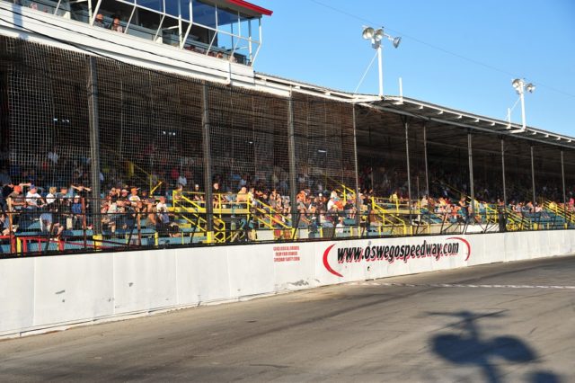 Oswego Speedway frontstretch