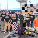 Dalton Doyle and family at Oswego Speedway