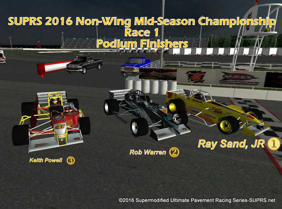 SUPRS Non Wing Mid Season Championship race 1 podium